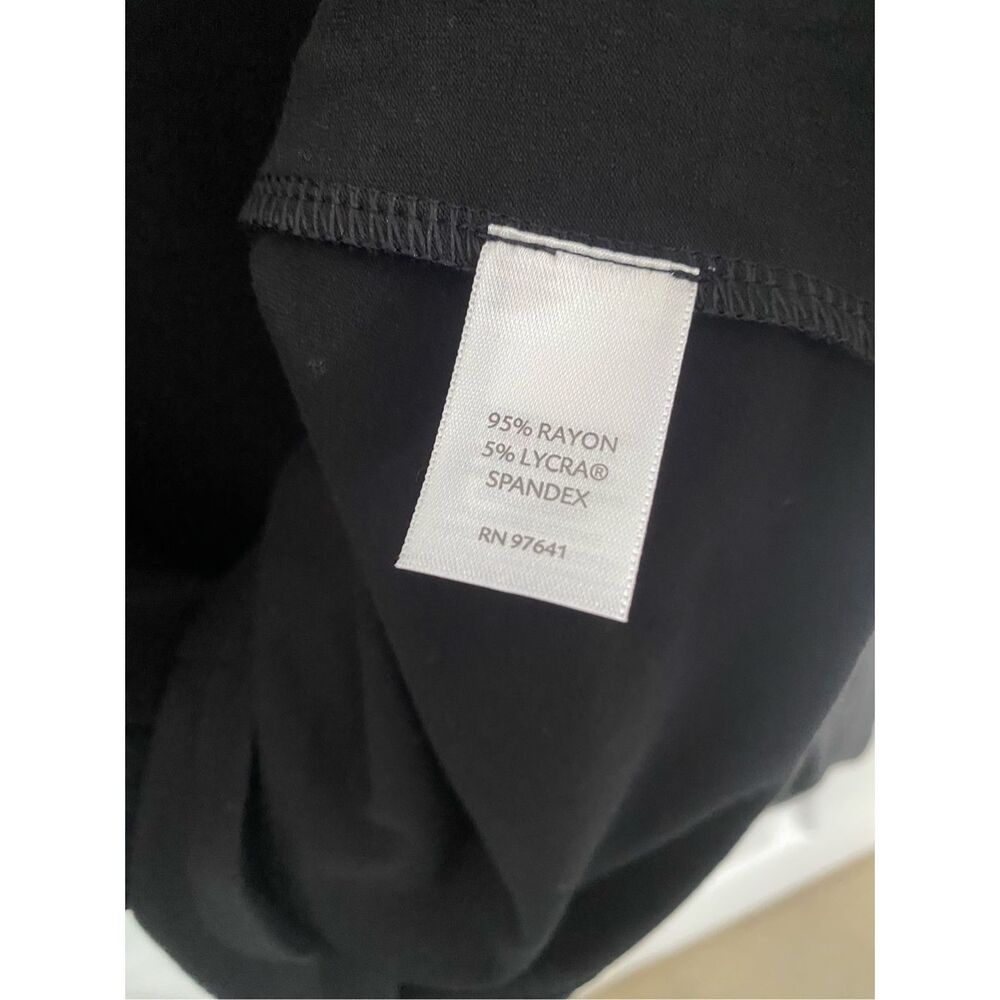 New J. Jill Black Shift 3/4 Sleeve Dress Sz MP - Picture 4 of 10